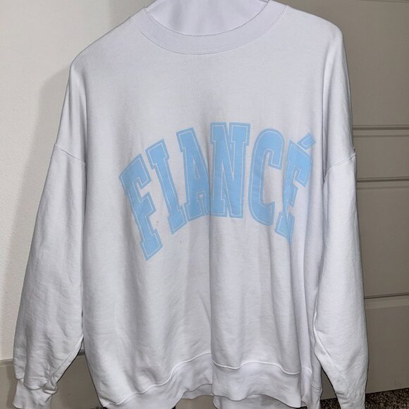 The Bar White and Blue Fiancé Sweatshirt - Picture 4 of 6